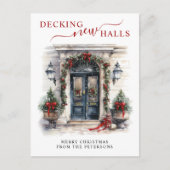 新しいホールをデッキニューホームクリスマスムービング 案内ポストカード (正面)