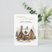 新しいホールをデッキニューホームクリスマスムービング 案内ポストカード (スタンド正面)