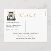 新しいホールをデッキニューホームクリスマスムービング 案内ポストカード (裏面)