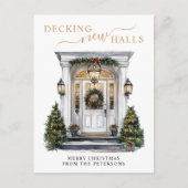 新しいホールをデッキニューホームクリスマスムービング 案内ポストカード (正面)