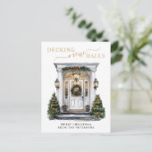 新しいホールをデッキニューホームクリスマスムービング 案内ポストカード (スタンド正面)