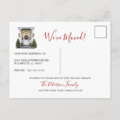 新しいホールをデッキニューホームクリスマスムービング 案内ポストカード (裏面)