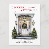 新しいホールをデッキニューホームクリスマスムービング 案内ポストカード (正面)