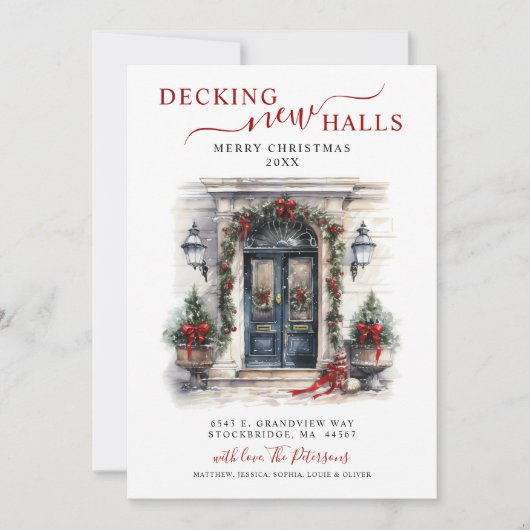 新しいホールをデッキニューホームクリスマスムービング 案内状 (正面)