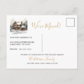 新しいホールをデッキニューホーム素朴クリスマスムービング 案内ポストカード (裏面)