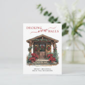 新しいホールをデッキニューホーム素朴クリスマスムービング 案内ポストカード (スタンド正面)