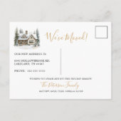 新しいホールをデッキニューホーム素朴クリスマスムービング 案内ポストカード (裏面)