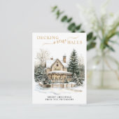 新しいホールをデッキニューホーム素朴クリスマスムービング 案内ポストカード (スタンド正面)