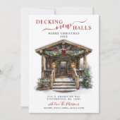 新しいホールをデッキニューホーム素朴クリスマスムービング 案内状 (正面)