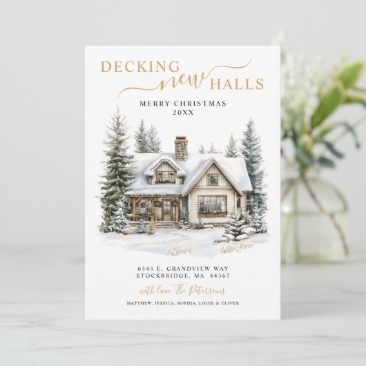 新しいホールをデッキニューホーム素朴クリスマスムービング 案内状 (スタンド正面)