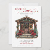 新しいホールをデッキニューホーム素朴クリスマスムービング 案内状 (正面)