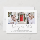 新しいホールをデッキ3写真クリスマスカードを移動 ノートカード (正面)