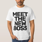 新しいボスに出会う（両面） - MisterPシャツ Tシャツ (正面)