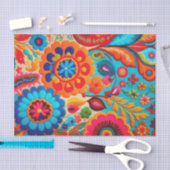 新しいボヘミア1美しいデカ鮮やかップ紙 薄葉紙 (クラフト)