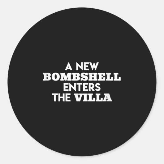 新しいボンシェルがヴィラアイランドラブテレビシュに入る ラウンドシール (正面)