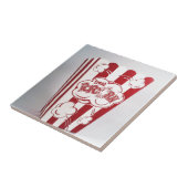 新しいポップコーンのバッグの赤のヴィンテージ タイル (側面)