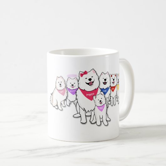 新しいポペットと仲間たち コーヒーマグカップ (正面右)