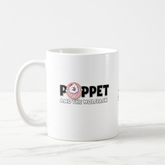 新しいポペットと仲間たち コーヒーマグカップ (左)