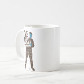 新しいポルノ製作者の印 コーヒーマグカップ (正面左)