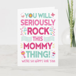 新しいママおめでとうこのママをロックする! カード