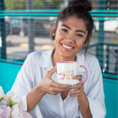 新しいママのためのフローラの色のギフトmommyの必要性コーヒー ツートーンマグカップ