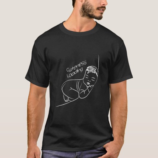新しいママのための妊娠の発表妊婦の Tシャツ (正面)