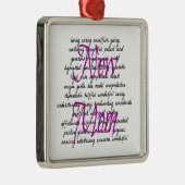新しいママのための言葉 メタルオーナメント (右)