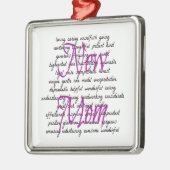 新しいママのための言葉 メタルオーナメント (左)