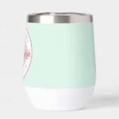 新しいママのユーモア、コーヒーは私たちの唯一の希望パステルティール（緑がかった色） (背面)