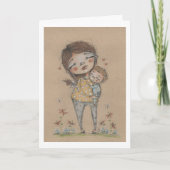 新しいママの勇気付けられるカード サンキューカード (正面)