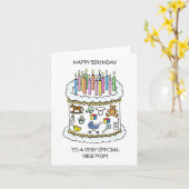 新しいママへのハッピーバースデー カード (黄色い花)