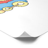 新しいママをトレーニングする男の子のプレゼント ポスター (角)