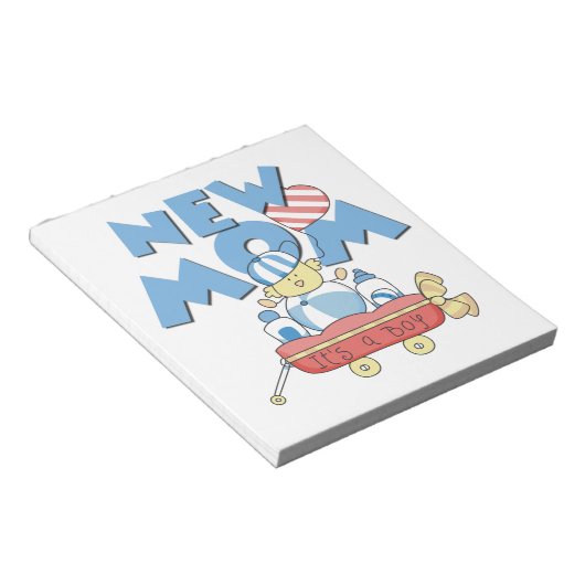 新しいママ男の子のプレゼント ノートパッド (アングル)