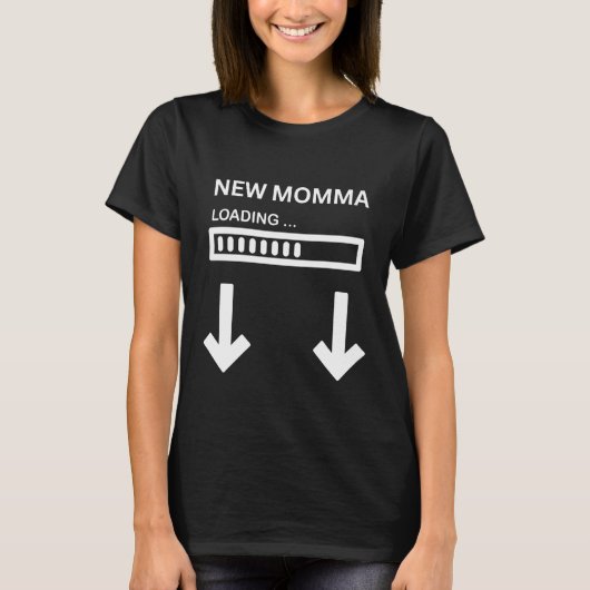 新しいママ読み込みバー Tシャツ (正面)