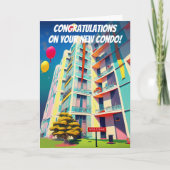 新しいマンションへの引越しのお祝い カード (正面)