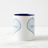 新しいマームマグブルー ツートーンマグカップ (中央)