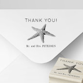 新しいミスターとミセスの名前の宛先ウェディング感謝していユーズ ラバースタンプ