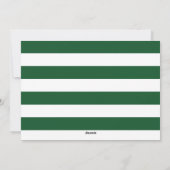 新しいミスターの休日の希望そしてミセス(Green) シーズンカード (裏面)