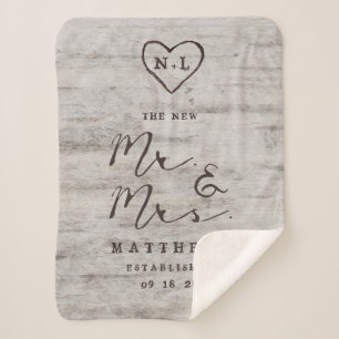 新しいミスターの彫刻されたスウィートアーツとミセス・ニューライヴァーズ シェルパブランケット