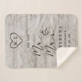 新しいミスターの彫刻されたスウィートアーツとミセス・ニューライヴァーズ シェルパブランケット (正面(横))