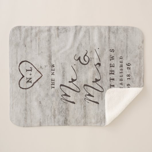 新しいミスターの彫刻されたスウィートアーツとミセス・ニューライヴァーズ シェルパブランケット (正面(横))