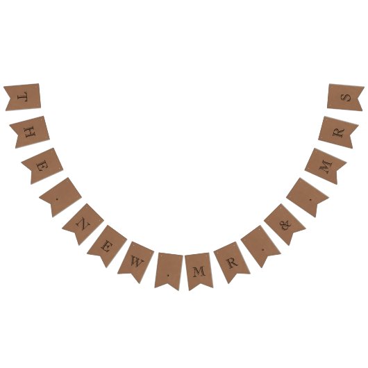 新しいミスタークラフト素朴夫人結婚の バンティングフラッグ (全)