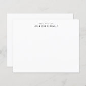 新しいミスター＆ミセスカップルのためのメモカード（予算内） (正面/裏面)