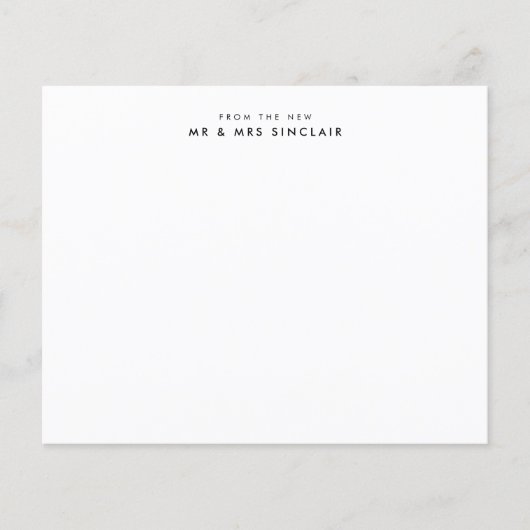 新しいミスター＆ミセスカップルのメモカード 予算から (正面)