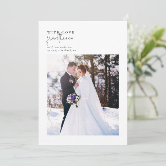 新しいミセスの愛結婚で サンキューカード (スタンド正面)