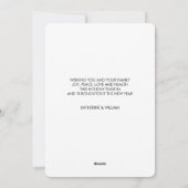 新しいミセス・カードのメリークリスマス シーズンカード (裏面)