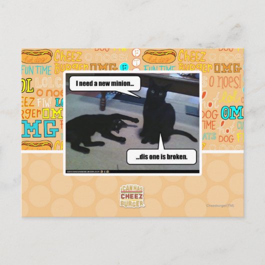 新しいミニオンが必要 ポストカード (正面)