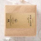 新しいミニマリストクラフト石鹸バーラベル ラベル (インサイチュ)