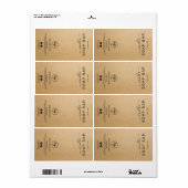 新しいミニマリストクラフト石鹸バーラベル ラベル (フルシート)