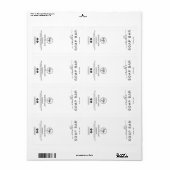 新しいミニマルな白せっけんバーラベル ラベル (フルシート)